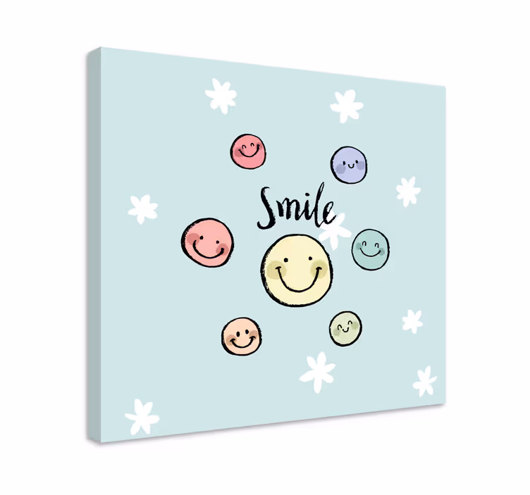 Wandbilder sprüche lächelgesicht kollektion - TenStickers