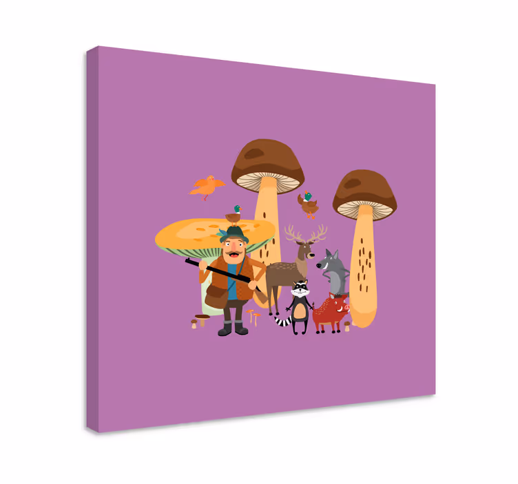 Wandbild tier abenteuer im wald crew - TenStickers