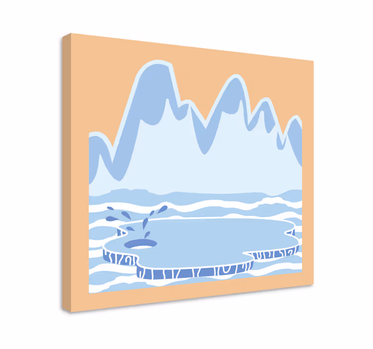 Wandbilder landschaft eisberg landschaft - TenStickers