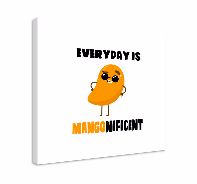 Leinwandbild obst mango charakter spaß - TenStickers