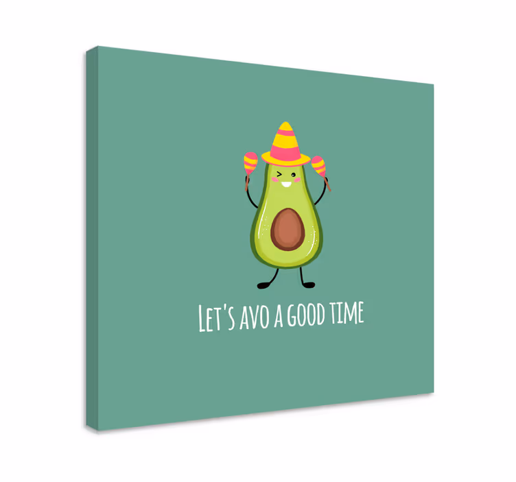 Wandbilder sprüche genieße die avocado-zeit - TenStickers