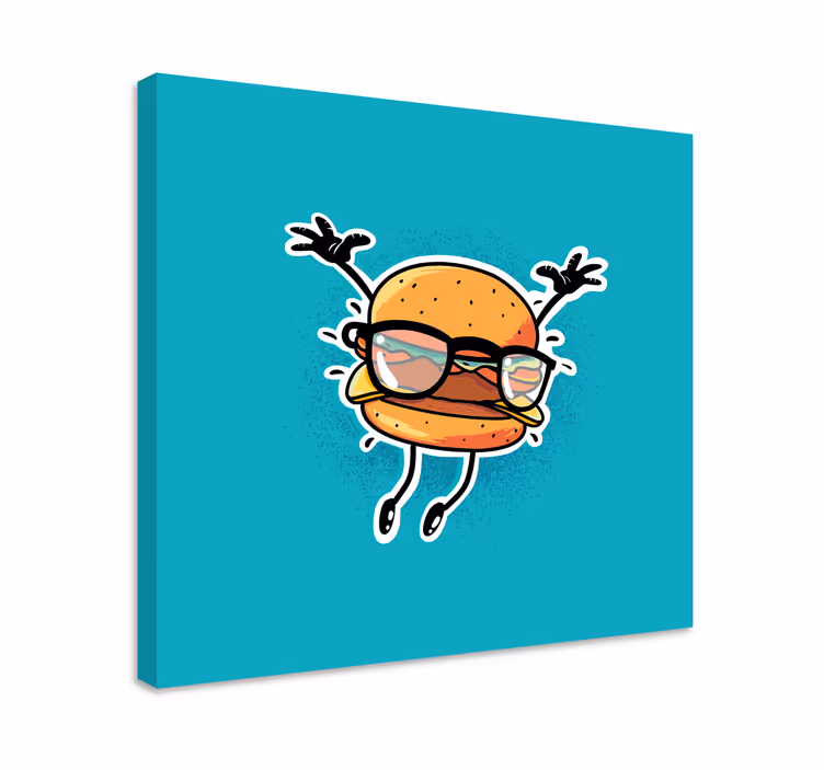 Wandbilder sprüche lustiger burger charakter - TenStickers