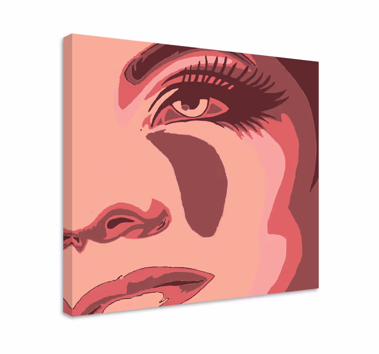 Leinwandbild beeindruckendes gesichtsporträt - TenStickers