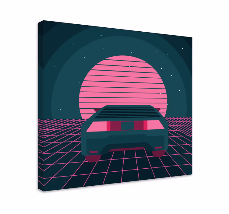 Wandbilder modern retro autoszene - TenStickers