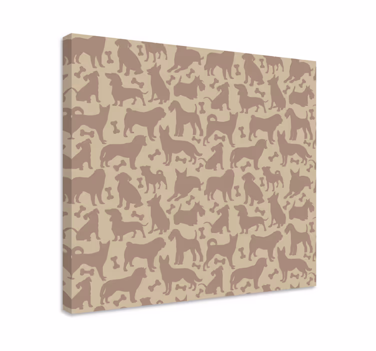 Wandbilder hunde mit verspielten hundefliesen - TenStickers