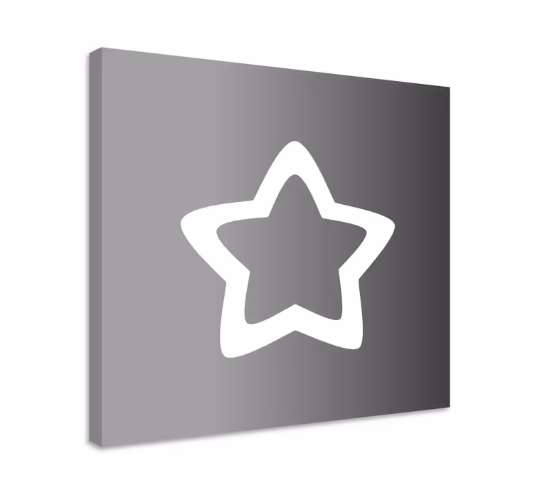 Leinwandbild ornament sternenkontur - TenStickers