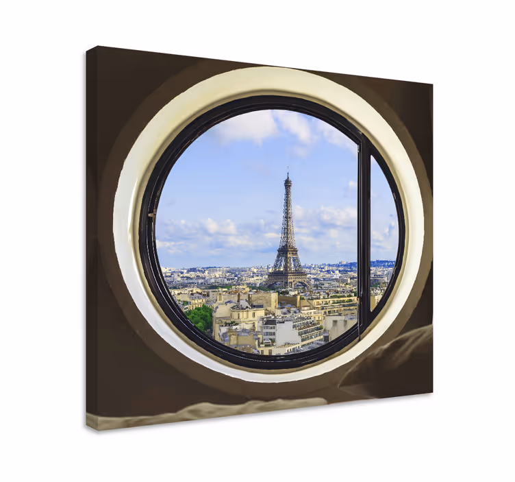 Leinwandbild blick auf den eiffelturm - TenStickers