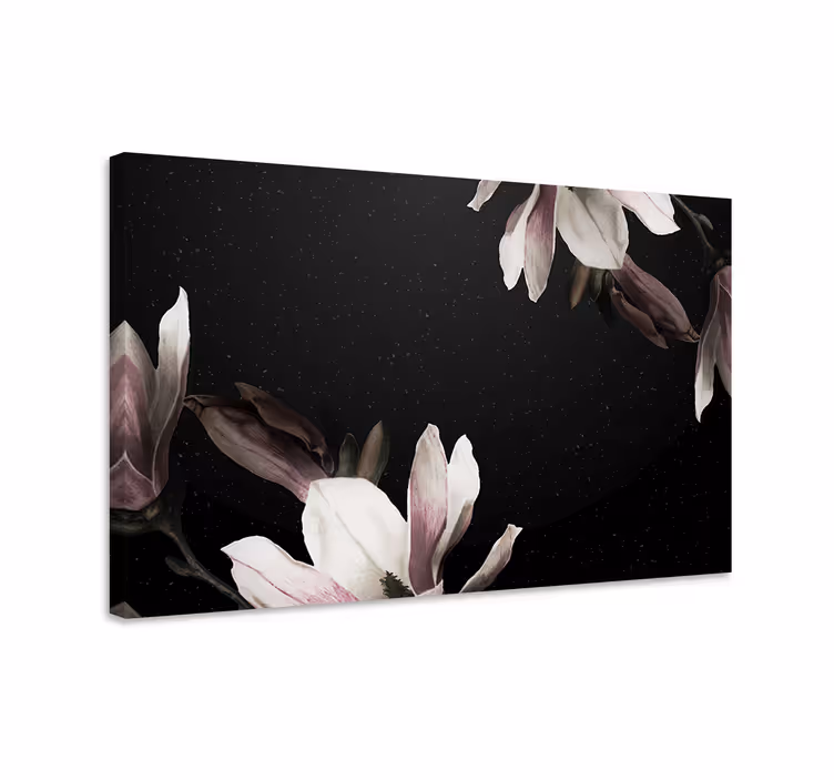 Leinwandbild magnolienblüten arrangement - TenStickers