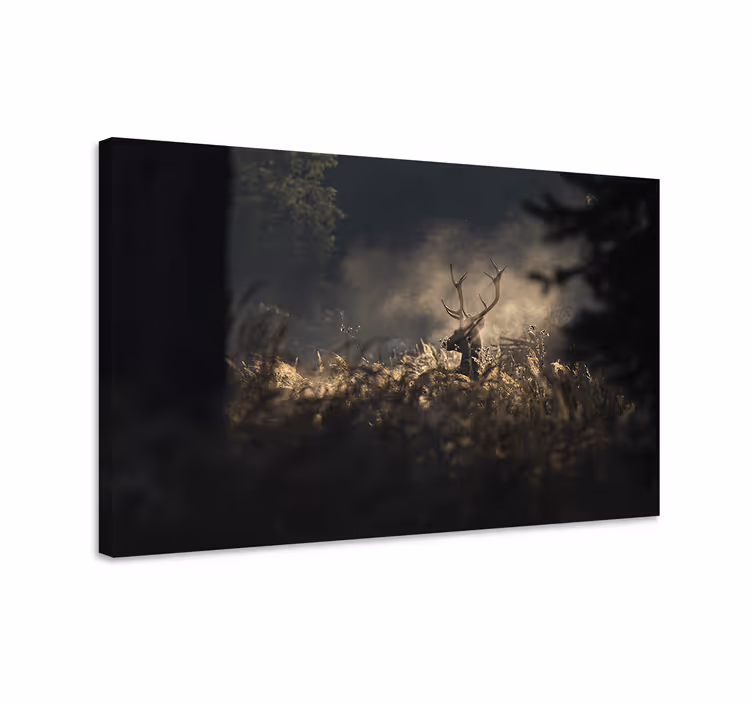 Hirsch bild leinwand regal hirsch umriss - TenStickers