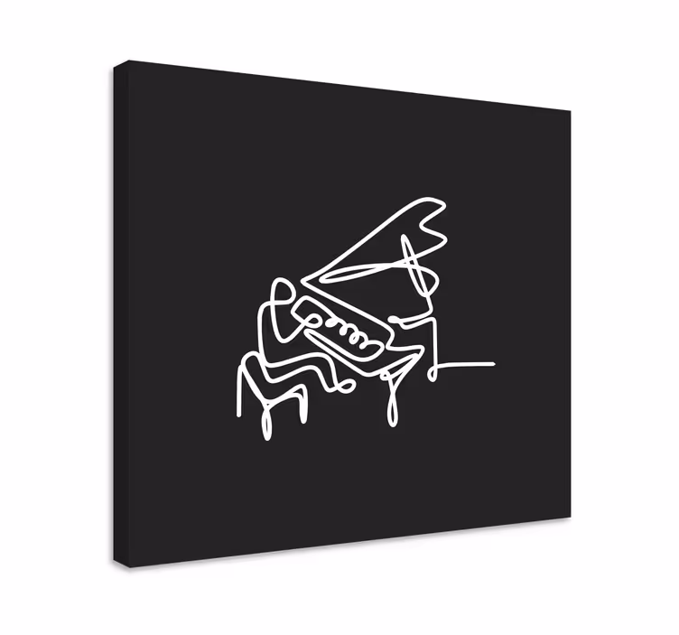 Wandbild musik abstrakte klaviermelodie - TenStickers