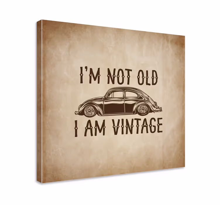 Wandbilder vintage zitat klassischer autos - TenStickers