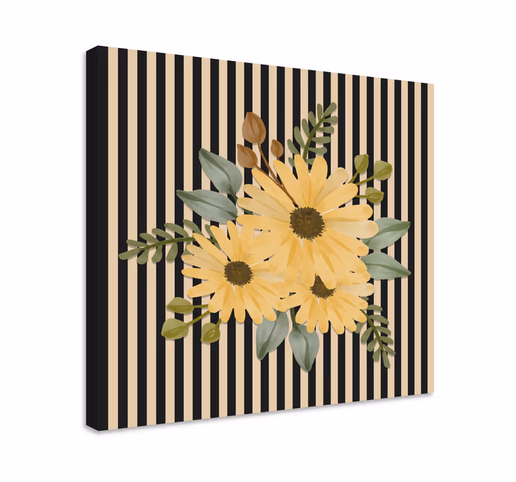 Leinwandbild sonnenblumenarrangement - TenStickers