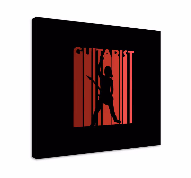 Wandbild musik mit silhouettiertem künstler - TenStickers