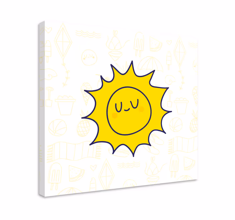 Leinwandbild sport sonniges lächeln - TenStickers