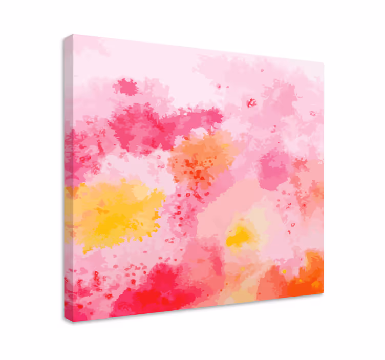 Leinwandbild blume pinkes florales abstract - TenStickers