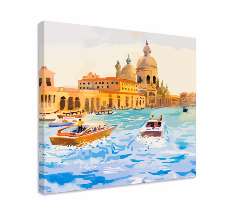 Leinwandbild venezianische wasserwege erkundung - TenStickers