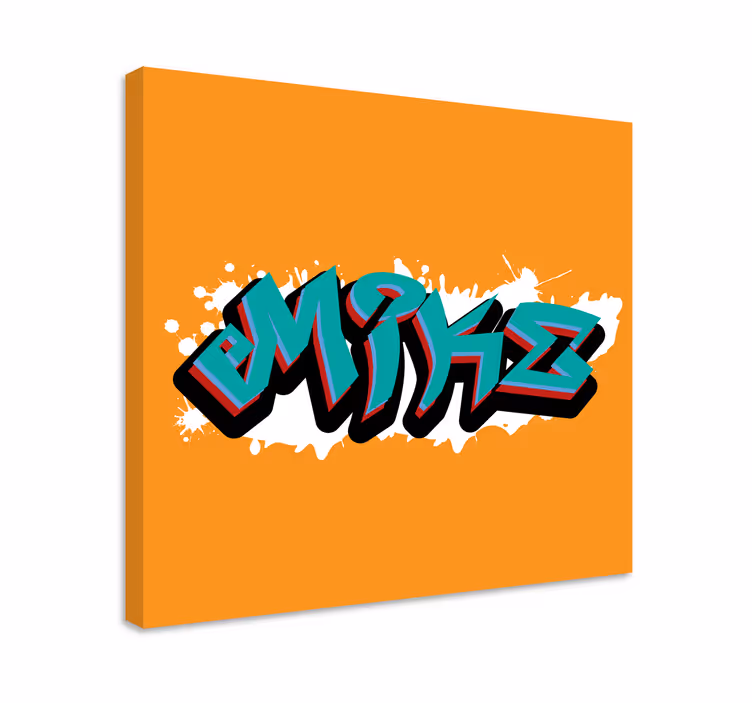 Leinwandbild mit stilvoller schriftkunst - TenStickers