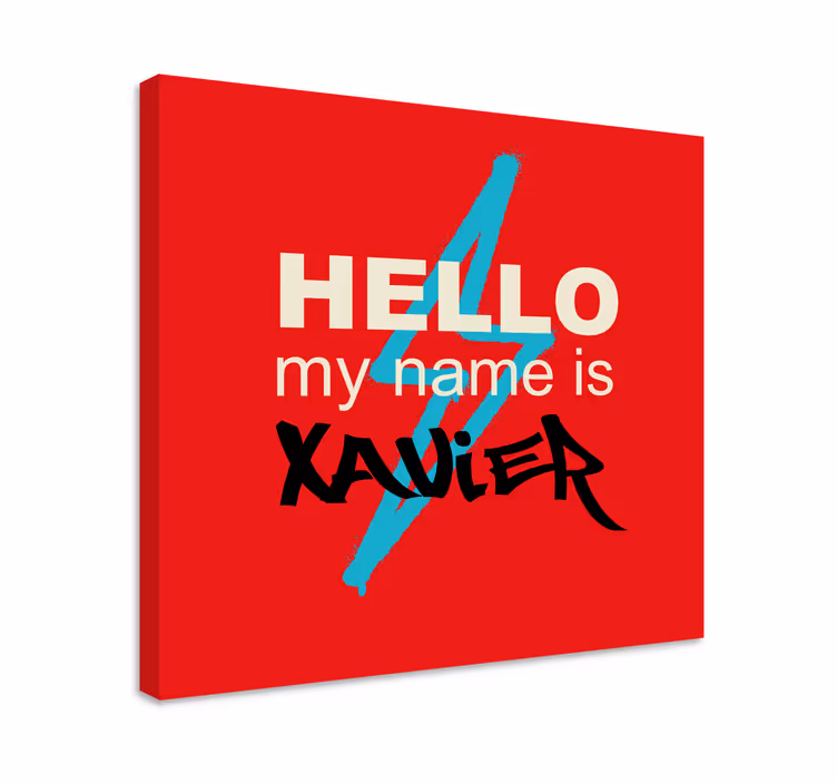 Leinwandbild namenskunst einleitung - TenStickers