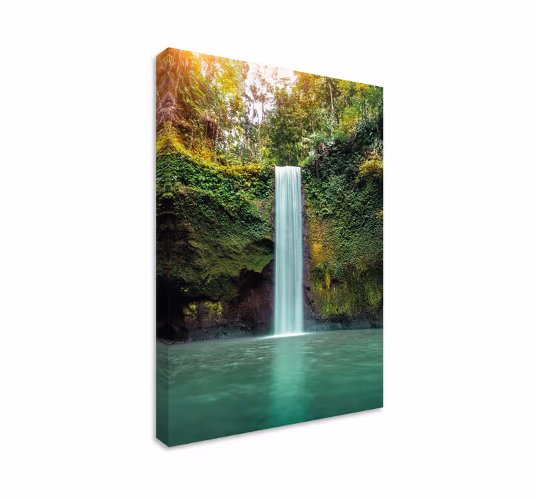 Wandbilder landschaft ruhiger wasserfall - TenStickers