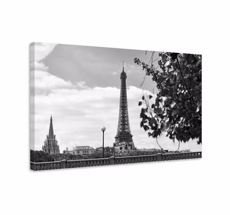 Leinwandbild perspektive eiffelturm - TenStickers