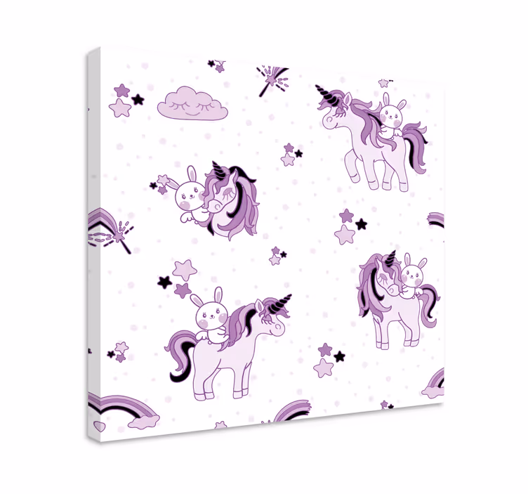 Einhorn wandbild süßes einhorn abenteuer - TenStickers