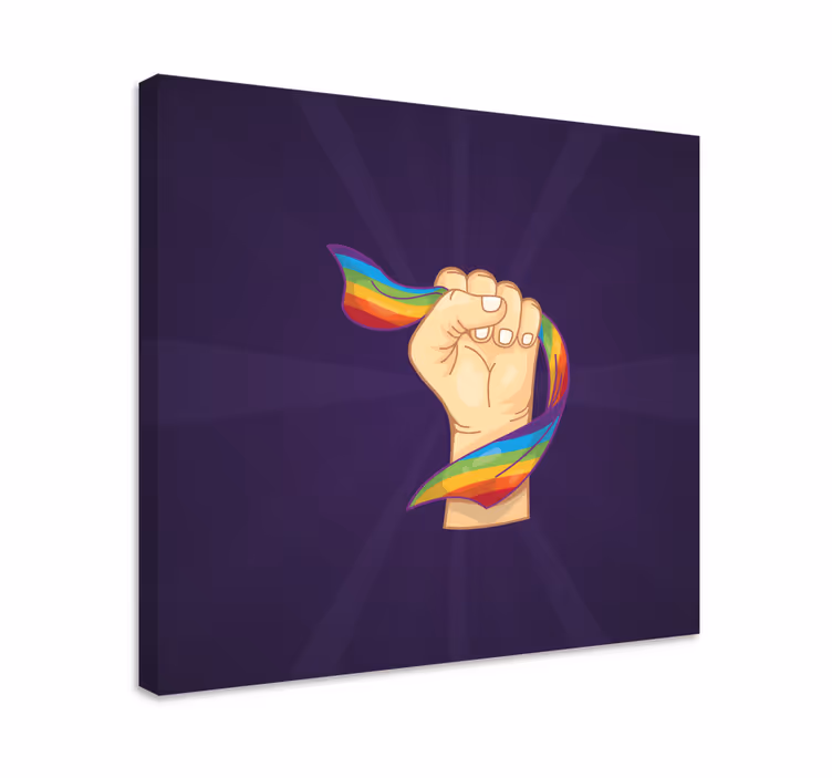 Wandbilder sprüche mit pride-faust-symbol - TenStickers
