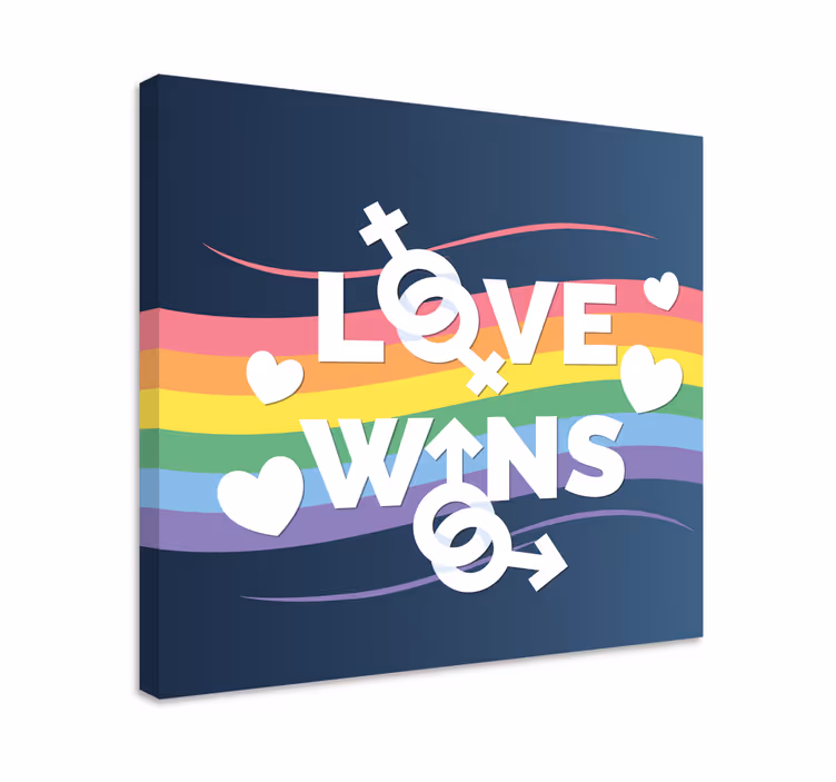 Wandbilder sprüche liebe gewinnt botschaft - TenStickers