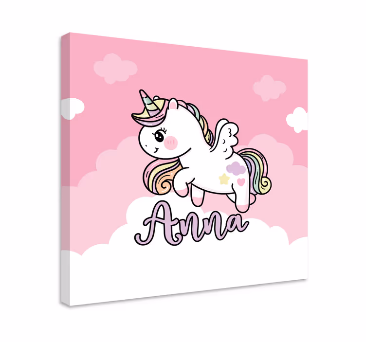 Einhorn wandbild süße einhorn fantasie - TenStickers
