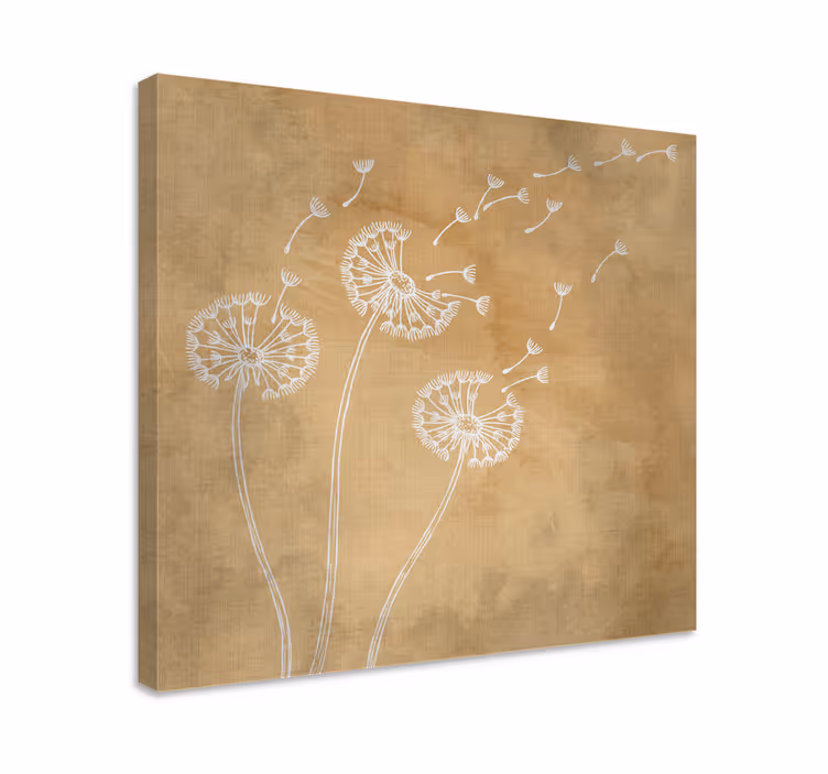 Leinwandbild pusteblumen samenfluss - TenStickers
