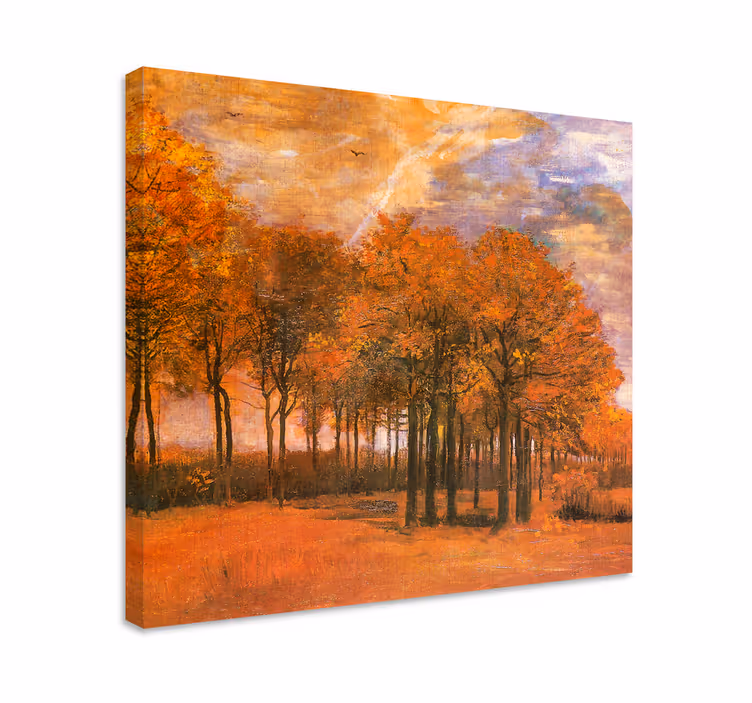 Wandbilder landschaft herbstbaum szene - TenStickers