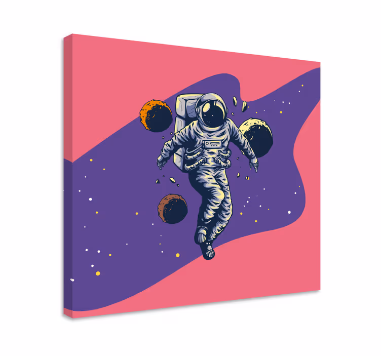 Wandbild gaming kosmonaut im kosmos - TenStickers