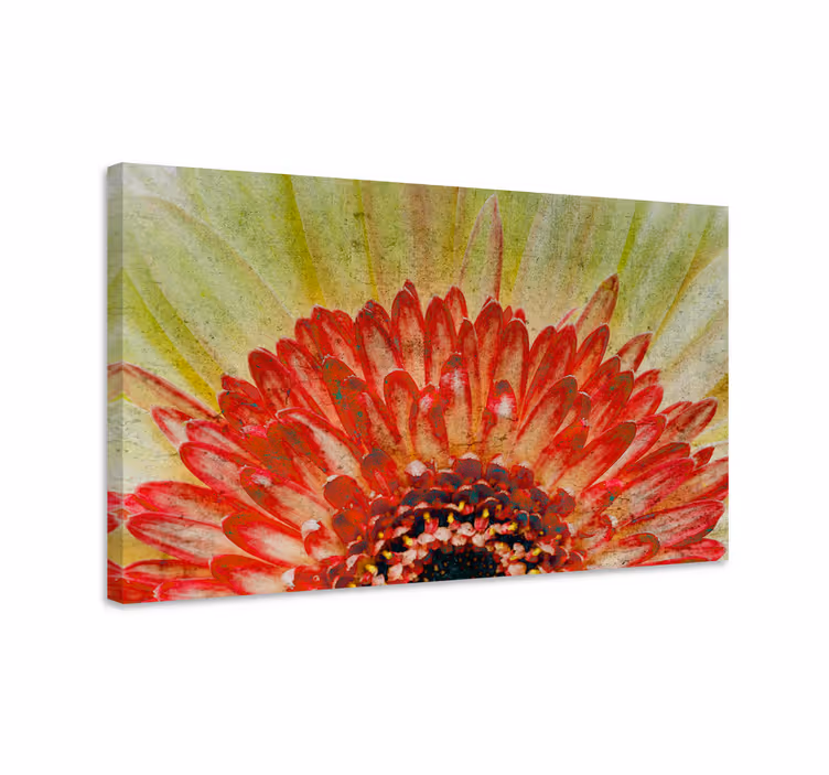 Leinwandbild mit lebhaftem blumendetail - TenStickers