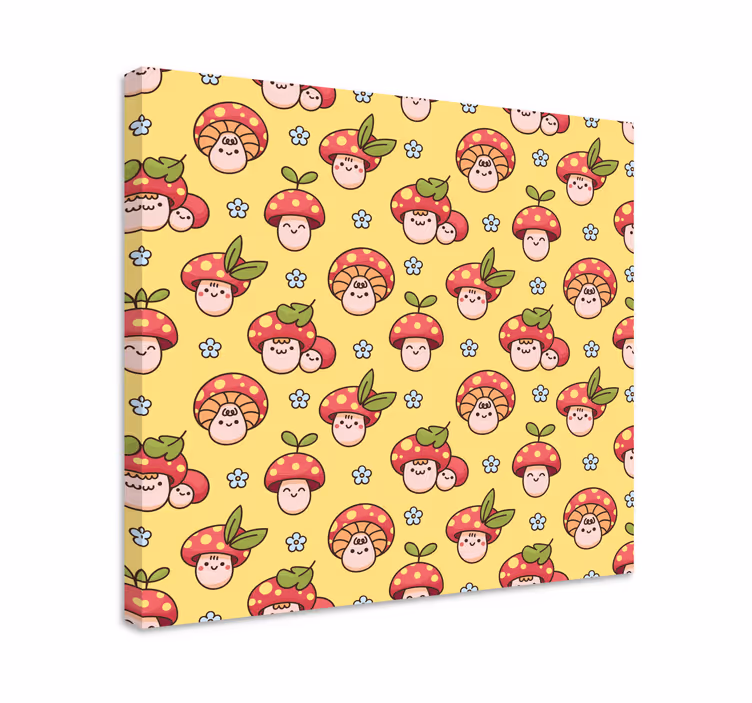 Leinwandbild pilz-figuren - TenStickers