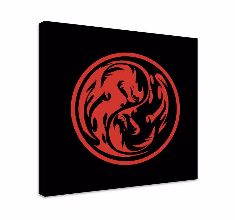 Dinosaurier wandbild mit dynamischem drachen-design - TenStickers