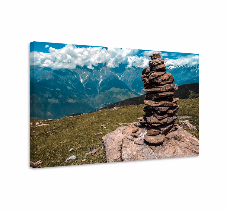 Wandbilder landschaft stein-stapel formation - TenStickers