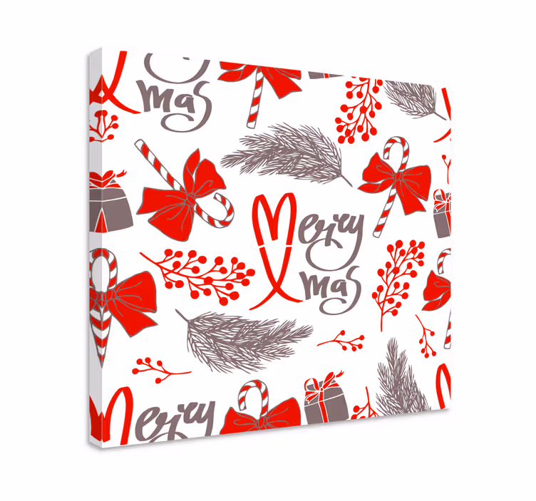 Leinwandbild frohe weihnachten design - TenStickers