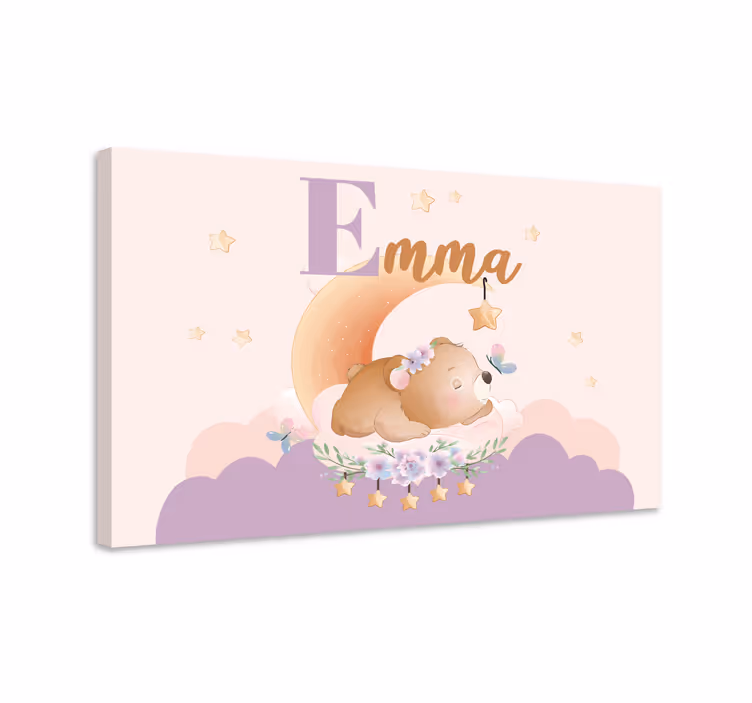 Leinwandbild babys bären träumen - TenStickers