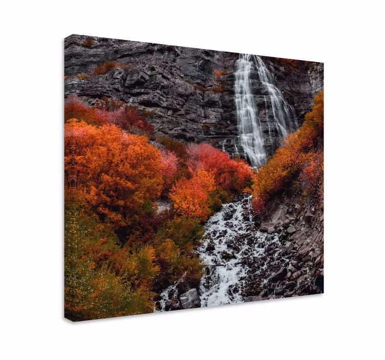 Wandbilder landschaft herbstwasserfall landschaft - TenStickers