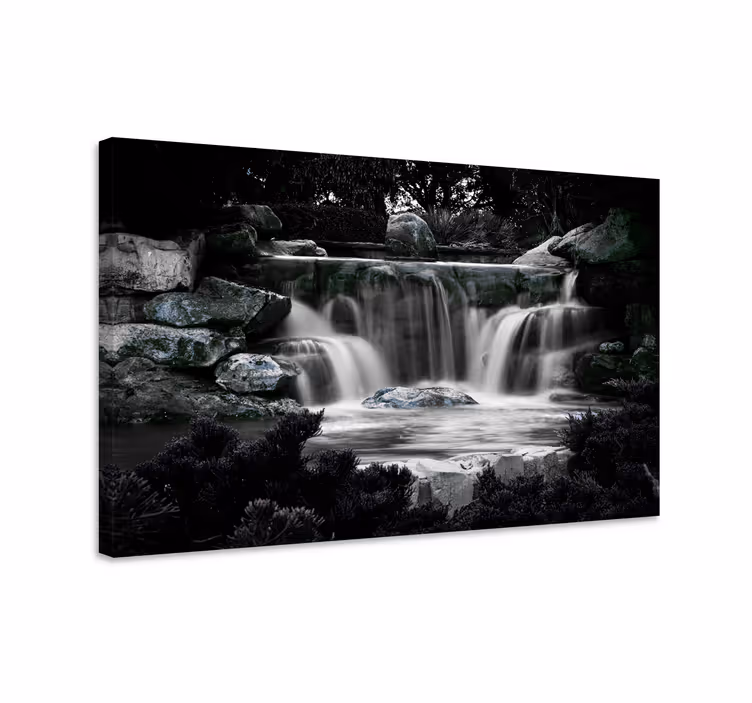 Wandbilder landschaft sanfte wasserfälle - TenStickers