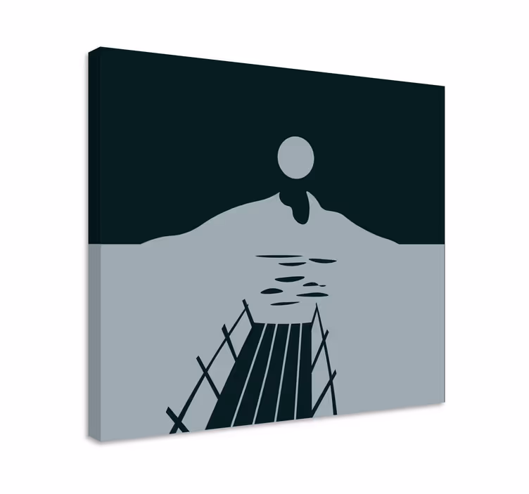 Wandbilder landschaft pier über wasser - TenStickers