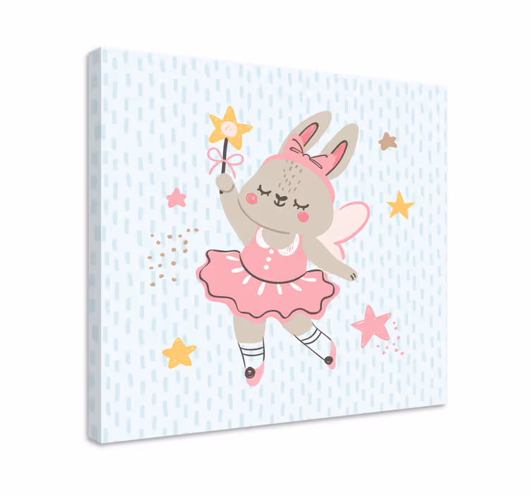 Leinwandbild menschen ballett hase fee - TenStickers
