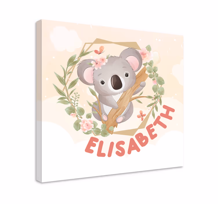 Wandbild Tier personalisierter koala - TenStickers