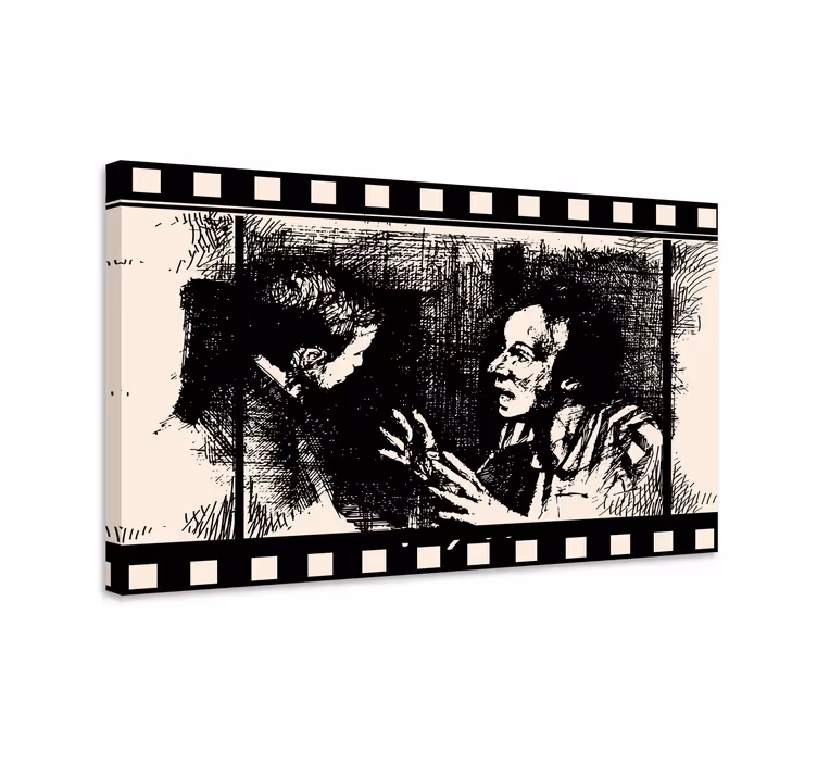 Wandbilder vintage dialog über filme - TenStickers