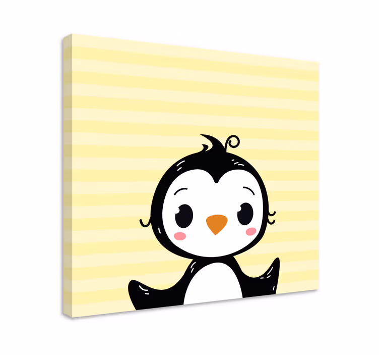 Wandbild tier niedlicher pinguinfigur - TenStickers