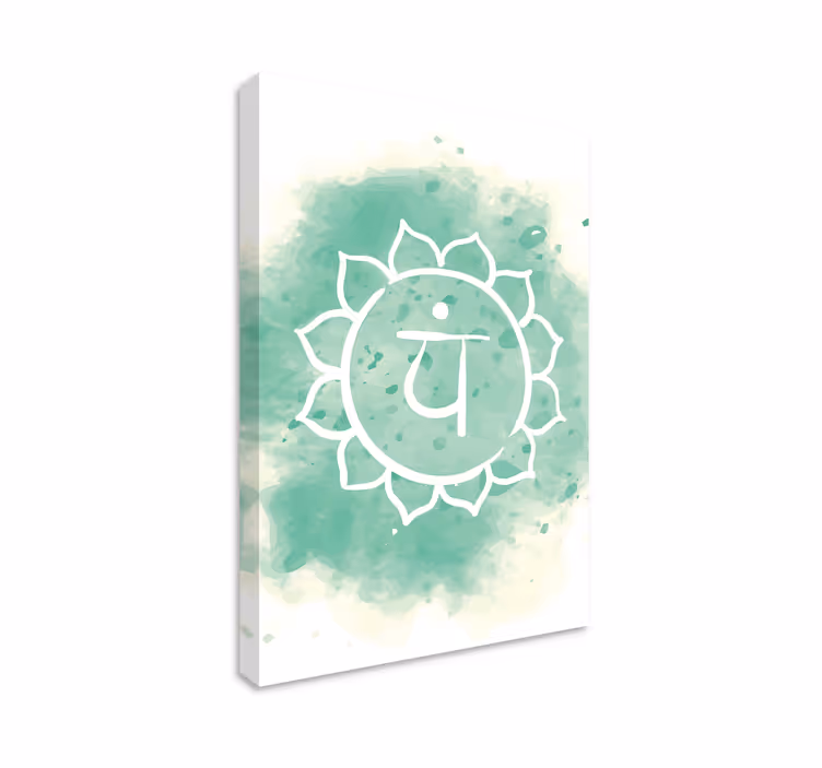 Zen bilder leinwand mit meditationssymbol - TenStickers