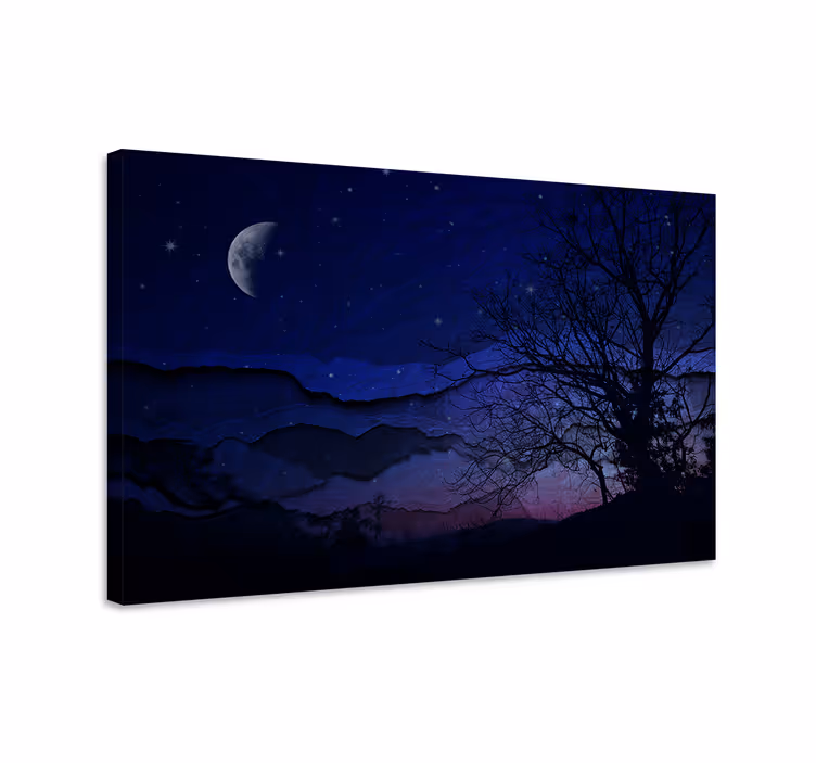 Wandbilder landschaft nacht-himmel ruhe - TenStickers