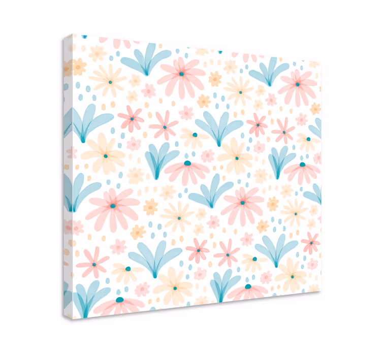 Leinwandbild mit floralem motiv - TenStickers