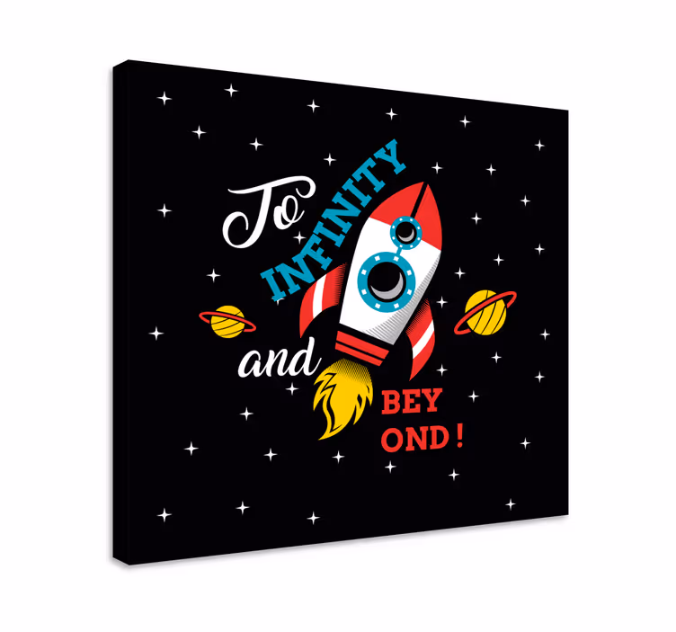 Dinosaurier wandbild raketenabenteuer - TenStickers
