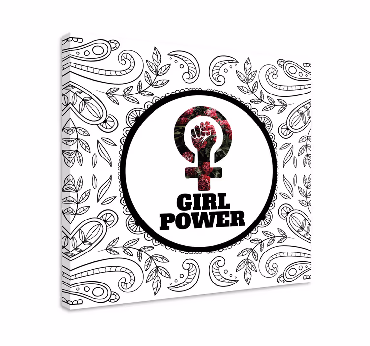 Wandbilder sprüche mit dem girl power symbol - TenStickers