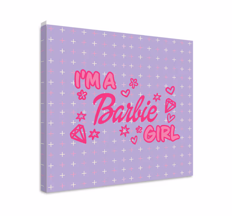 Leinwandbild jugendliche barbie mädchen spruch - TenStickers